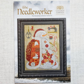 Cottage Garden Samplings - "The Needleworker" (The Snowman Collector Series 1)