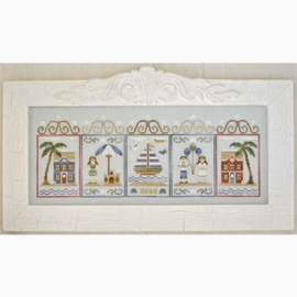 Country Cottage Needlework - Summer Seascape - "Starfish Cottage" (nr. 1)