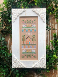 Country Cottage Needleworks - "April Sampler" (Sampler of the Month)