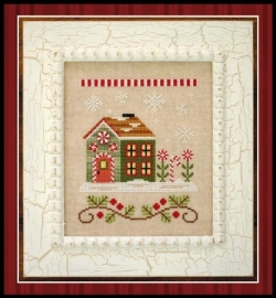 Country Cottage Needleworks - Santa`s Village nr. 8 - Candy Cane Cottage