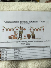 Serenita di Campagna - "Asciugapiatti Topolini autunnali"