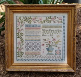 Samplers not Forgotten - "Hummingbird's Garden"