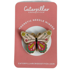 Caterpillar Cross Stitch - Magnetic Needle Minder - "Vlinder"