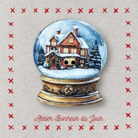 Atelier Bonheur du Jour - "Boule à neige - Maison du Père Noël"