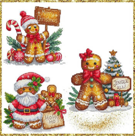 Les petites Croix de Lucie - "Gingerbreads Trio"