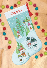 Dimensions - "Snowman family stocking" (70-08996)