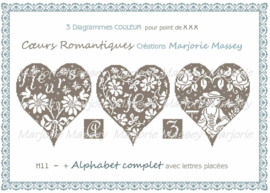 Marjorie Massey - Coeurs romantiques (H-11) (Romantische hartjes)