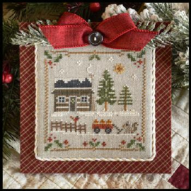 Little House Needleworks - "Log Cabin Christmas - Log Cabin Squirrel (nr. 1)