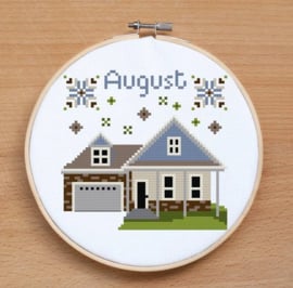 Anabella's Needle Art - "Tiny Monthly Markers - August"