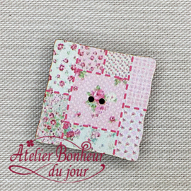 Atelier Bonheur du Jour - Vierkant patchwork roze