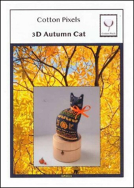 Cotton Pixels - "3D Autumn Cat"