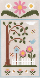 Country Cottage Needlework - Spring Social Series - "Birdhouse Garden" (nr. 1)