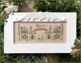 Country Cottage Needleworks  - "Monthly Mini Village - March Mini Village"