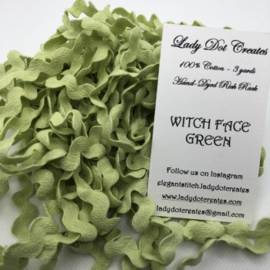 Lady Dot Creates - Rick Rack - kleur "Witch face green"