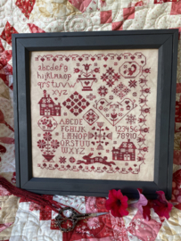 Pansy Patch Quilts and Stitchery - "Red Bunny Sampler"