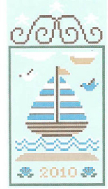 Country Cottage Needlework - Summer Seascape - "Sailboat" (nr. 3)