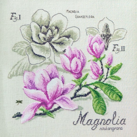 Les Brodeuses Parisiennes - Etude Magnolia (linnen)