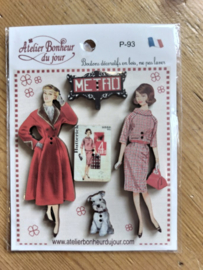 Atelier Bonheur du Jour - "Mode Vintage Rouge" (P-93)