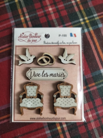 Atelier Bonheur du Jour - "Vive les mariés" (P-100)