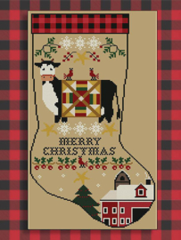 Twinpeak Primitives - Rustic Christmas Series "Stocking III