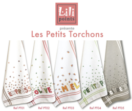 Lili Points  - Les petits torchons "Poivre & Sel" (PT05)