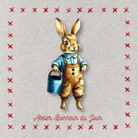 Atelier Bonheur du Jour - "Gaston le  lapin jardinier"