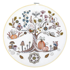 Un chat dans l'aiguille - "Mon arbre de vie d'automne" (Levensboom herfst)
