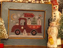 Homespun Elegance - Traveling Snowmen Truck