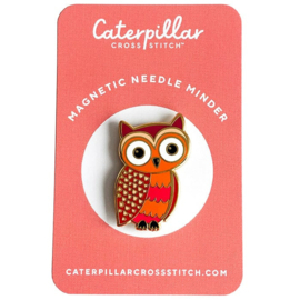 Caterpillar Cross Stitch - Magnetic Needle Minder - "Uil"