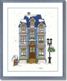 Liebevolle Kreuzstichentwürfe - W-95-15 Winterhaus 2