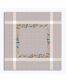 Réf. 6042  - Nappe Oiseau (vogels) -  (1.50 x 1.50)