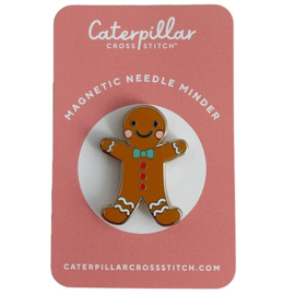 Caterpillar Cross Stitch - Magnetic Needle Minder - "Peperkoek mannetje"