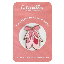 Caterpillar Cross Stitch - Magnetic Needle Minder - "Balletschoentjes"