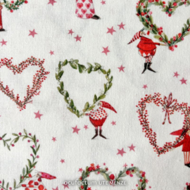 Acufactum stoffen - "Christmas Hearts"