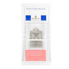 Naalden - DMC - Borduurnaalden met punt (assortiment 5-10)