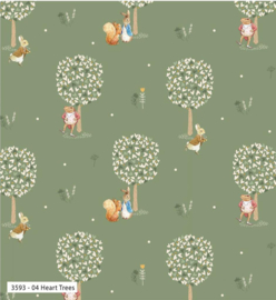 Stoffen - "Peter Rabbit - Heart Trees"