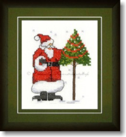 Liebevolle Kreuzstichentwürfe - M-369-15 - Weihnachtsmanns Baum