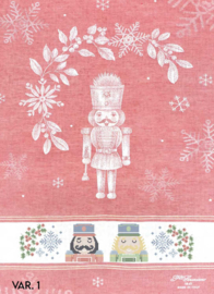 Theedoek - Nutcracker - Rood (Graziano)