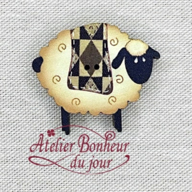 Atelier Bonheur du Jour - "Mouton patch marron"