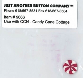 Just another button - Santa village nr. 8 (Candy Cane Cottage)