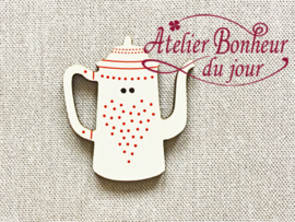 Atelier Bonheur du Jour - Cafetière pois rouge (Koffiekan rood)