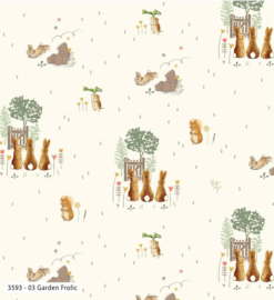 Stoffen - "Peter Rabbit - Garden Frolic"