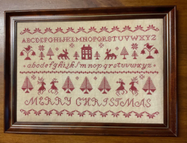 Frog Cottage Designs - "Christmas Redwork Sampler"