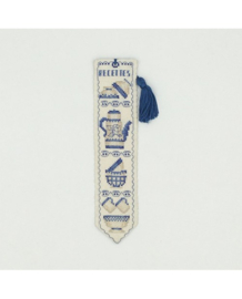 Le Bonheur des Dames - réf. 4544 - "Recettes bleue" (Boekenlegger)