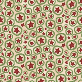 Riley Blake  - Teresa Kogut "Up on the Housetop - Star Wreaths Snowflake"