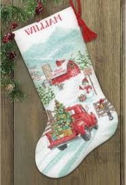Dimensions - Kerstsok "Holiday Farm Stocking" (70-09619)
