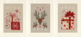 Vervaco - Kerstmotiefjes (3 kerstkaarten)