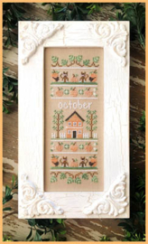 Country Cottage Needleworks - "October Sampler" (Sampler of the Month)