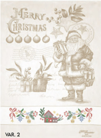 Theedoek - Kerstman- Beige (Graziano)