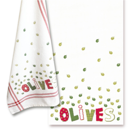 Lili Points  - Les petits torchons "Olives" (PT02)